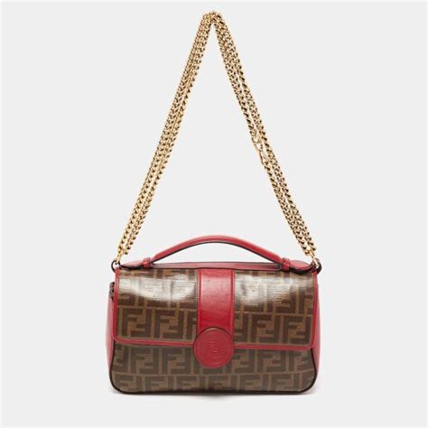 fendi top handle zucca|Fendi designer handbags.